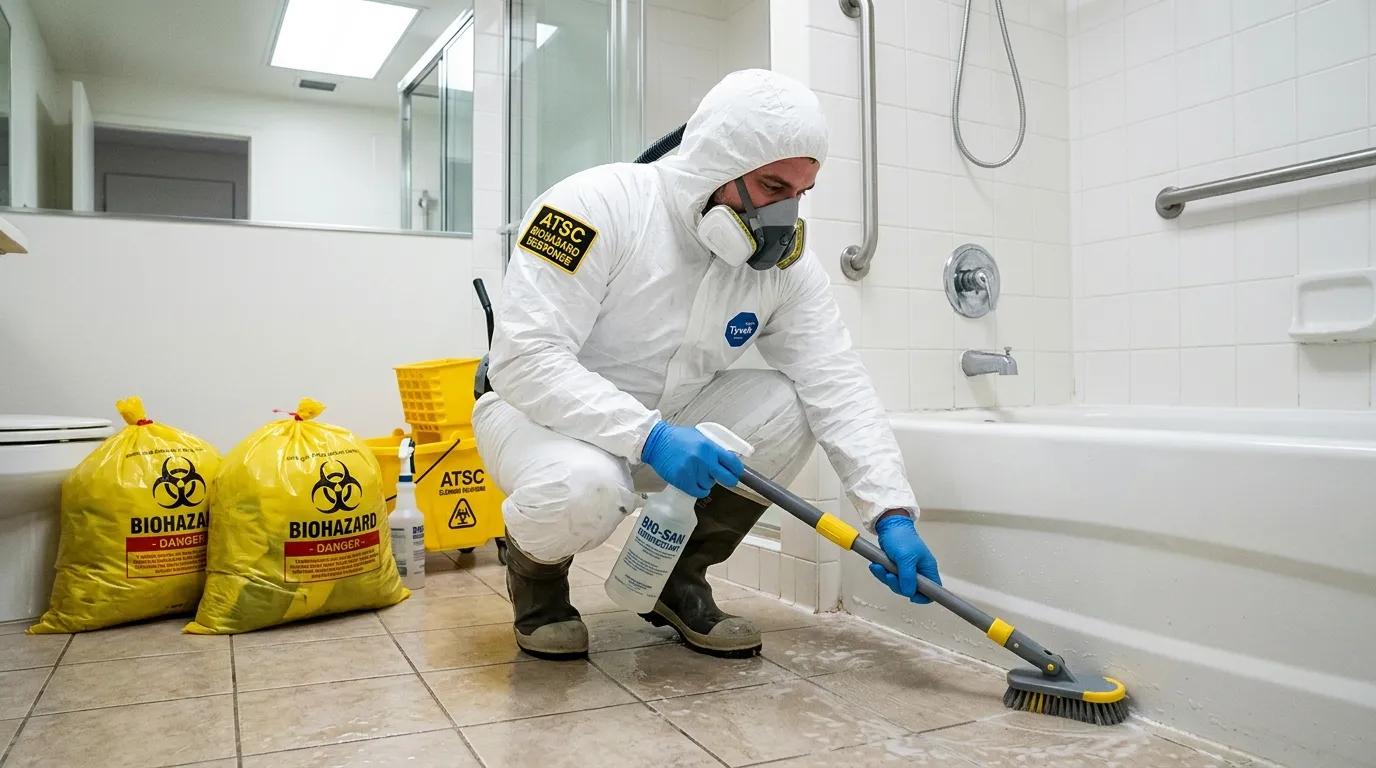 Decontamination equipment deployed for Blood Cleanup in Burlington